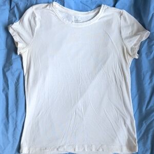 Banana Republic Cream Short Sleeve Tee